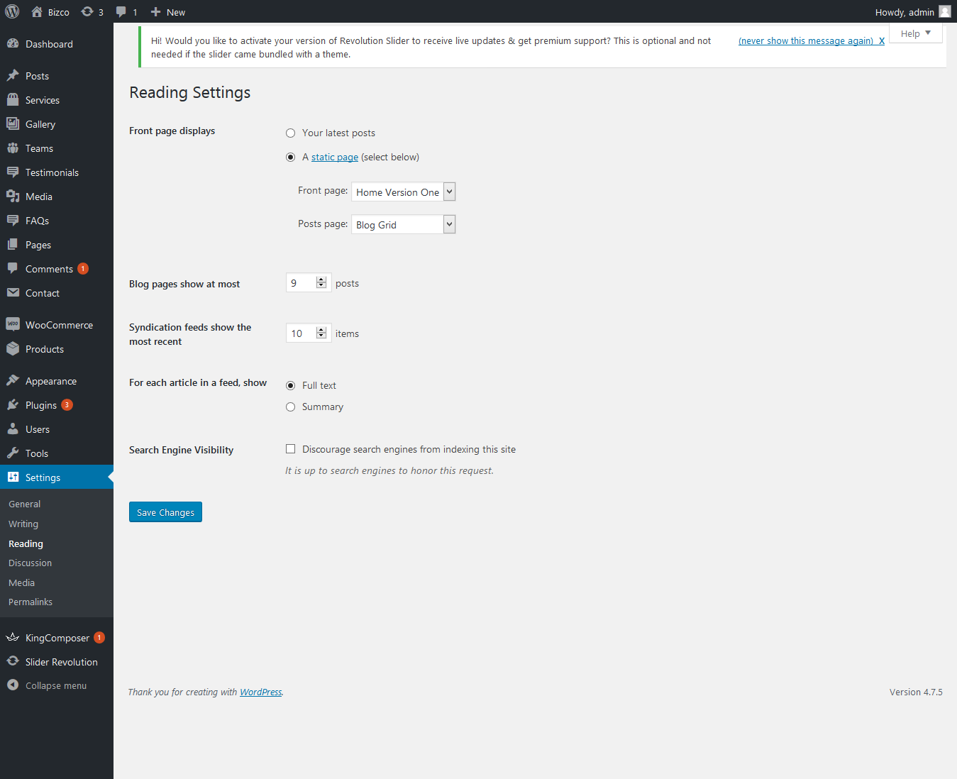 Experts WordPress Theme - Documentation